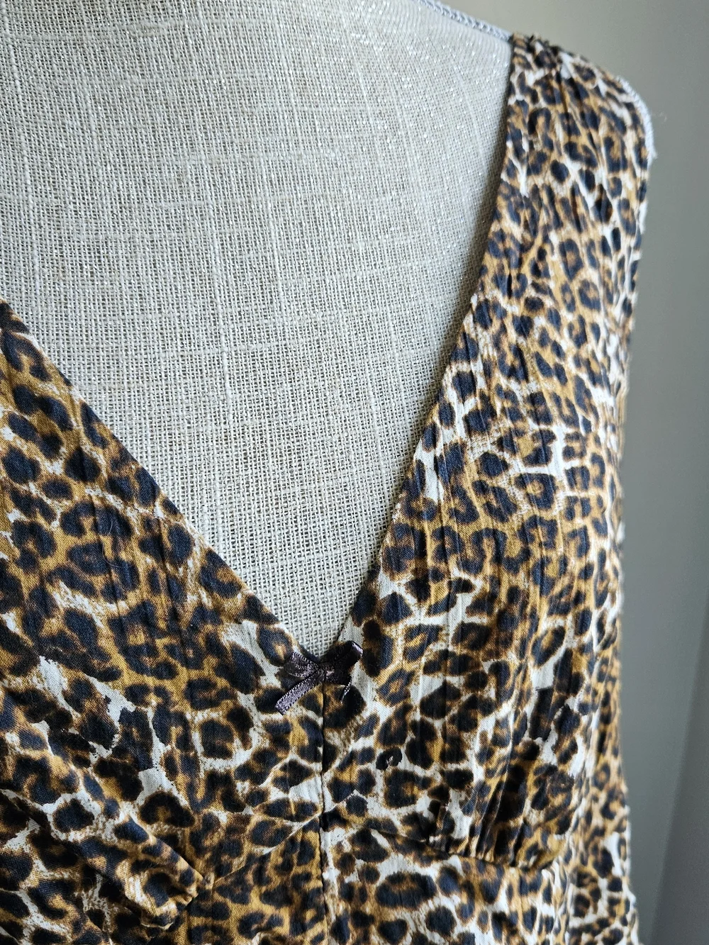 American Eagle Outfitters Leopard Print Romper - Brown & Black - Picture 3 of 7